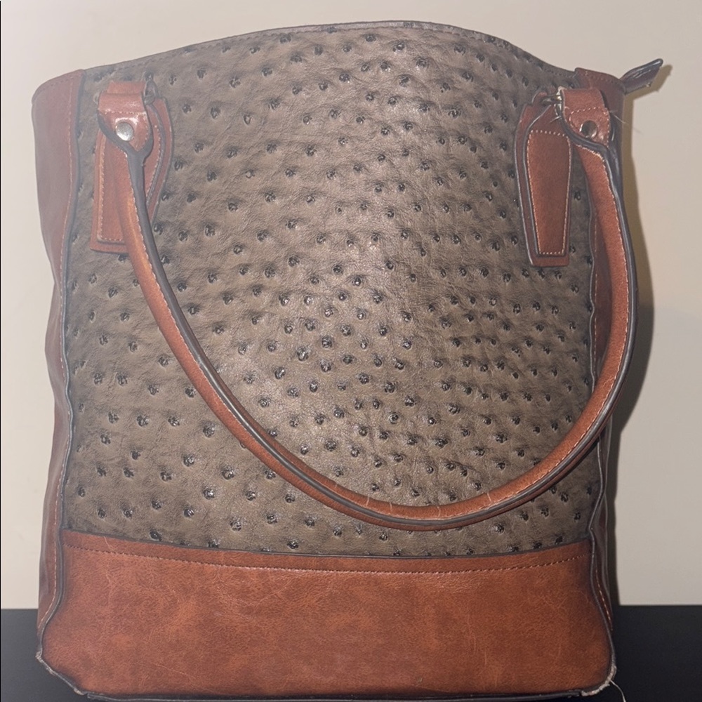 Brown and Gray Women's Bag